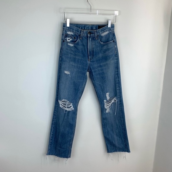 Rag & Bone The Straight Jeans Shaker Distressed - Picture 3 of 9